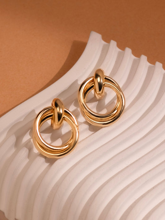 Big Double Tube Earring