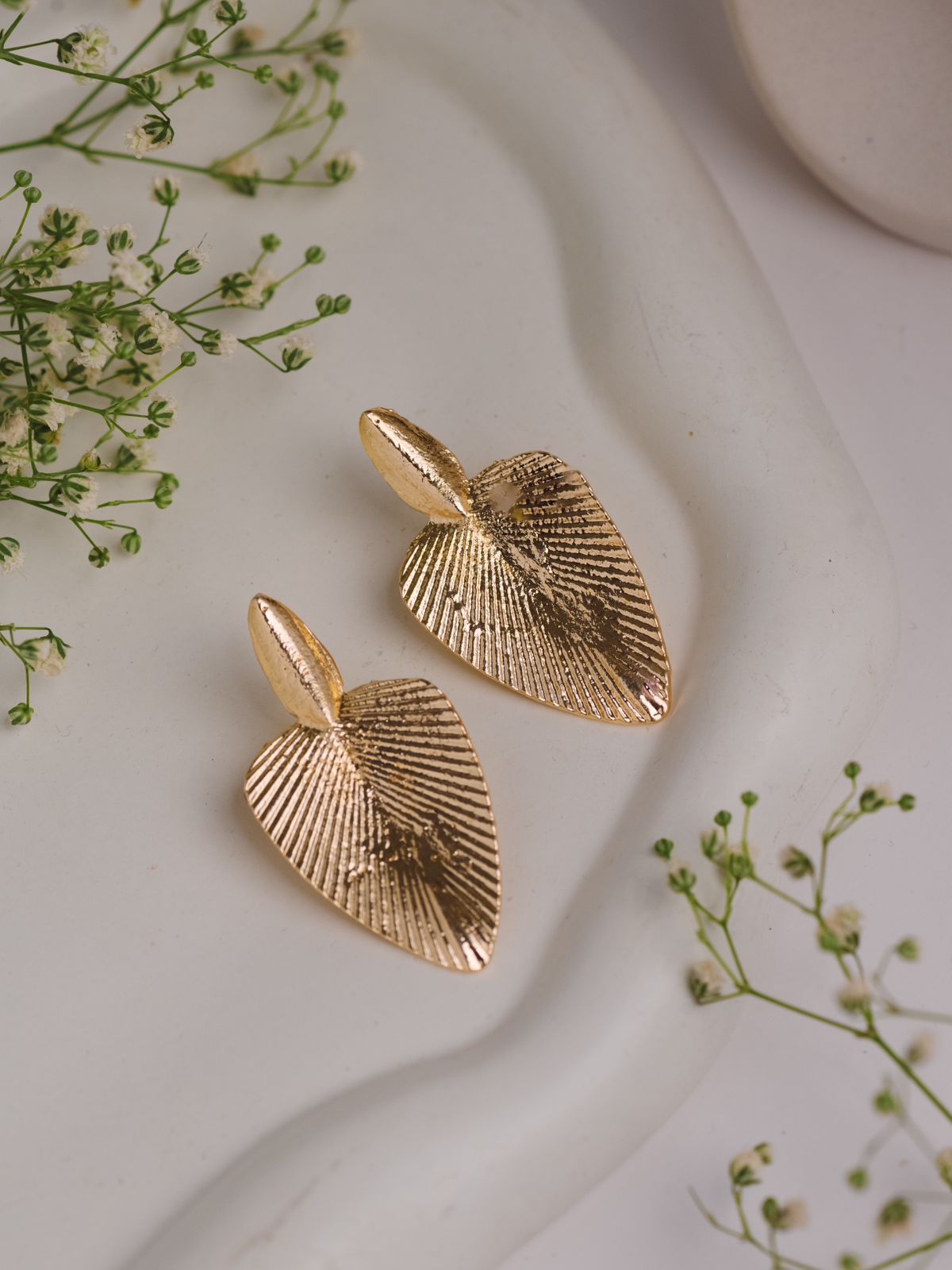 Triangle Foil Statement Earring