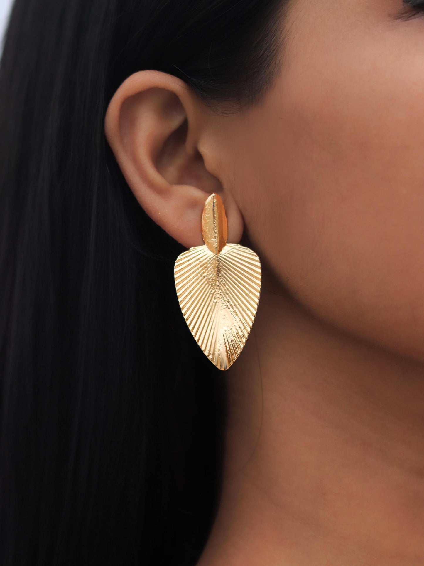 Triangle Foil Statement Earring
