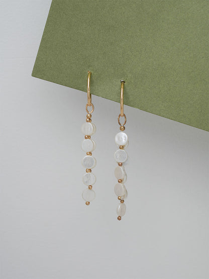 Flat Pearl dangler Earring
